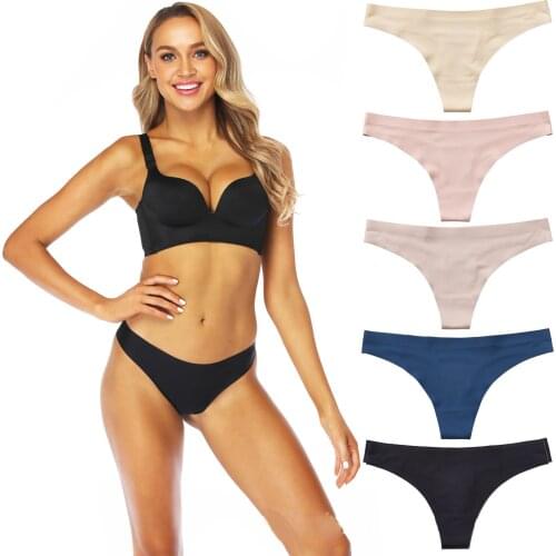 3PCS/Set G-string Panties Cotton Womens Underwear Sexy Panties Female Underpants Thong Solid Color Pantys Lingerie M-XL Design