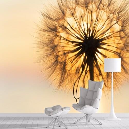 3d Floral Photo Wallpaper Murals Wallpapers for Living Room Wall Papers Home Decor Paper 3d Dandelion Embossed Mural Walls Rolls