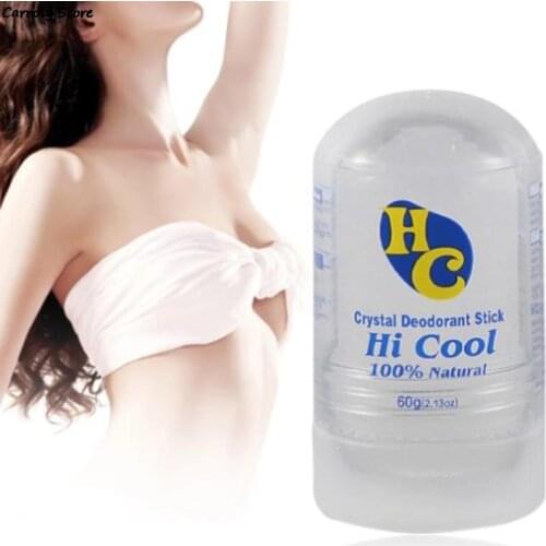 60g Natural Rhinestone Deodorant Alum Stick Body Odor Remover Antiperspirant