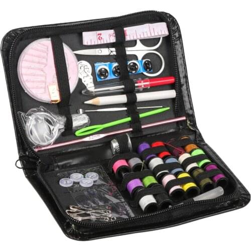 63 pcs Sewing Kits DIY Multi-function Sewing Box Set for Hand Quilting Stitching Embroidery Thread Sewing Accessories