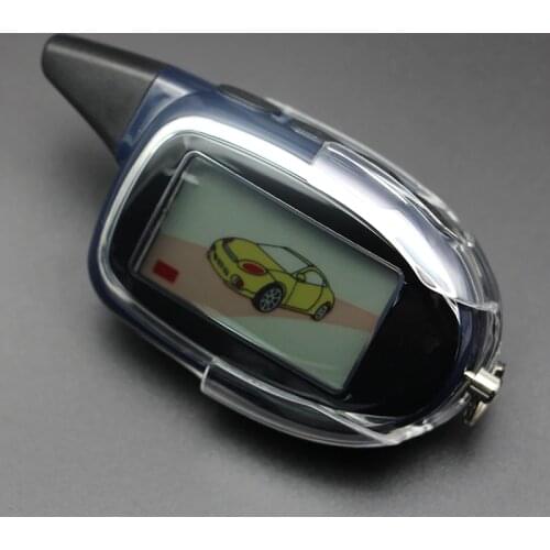 Russian version Scher-Khan Magicar 7 Two Way Car Alarm LCD Remote Controller For Sher Khan Magicar 7 Car Keychain free shipping