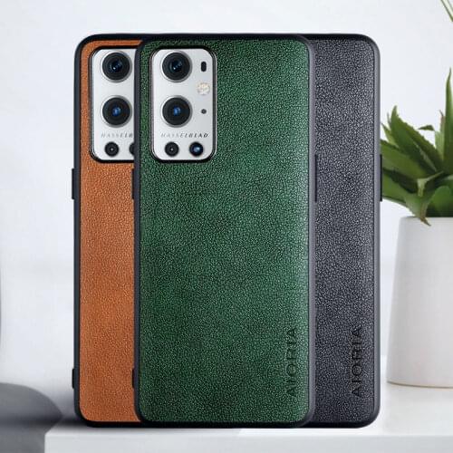 Phone Case for Onelus 9 Pro coque Retro business PU leather Skin covers for oneplus 9 case funda capa
