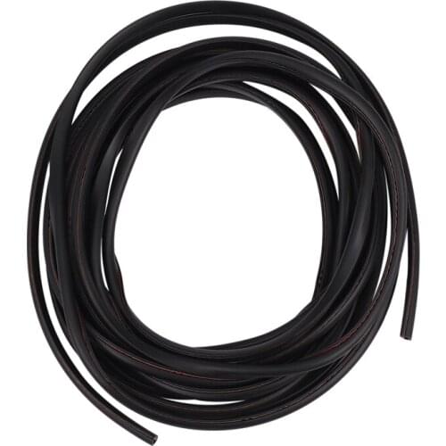 16FT/5M Black Moulding Trim Rubber Strip Car Door Scratch Protector Edge Guard