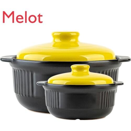 Casserole Large Capacity Soup Pot Japanese Style Casserole Small Soup Pot Open Fire Direct Burning Ceramic Pot Porridge Pot Stew