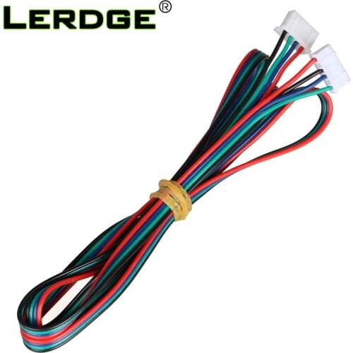 Lerdge 3D Printer Motor Cable Connector 4pcs/lot DuPont line XH2.54 4pin to XH2.0 6pin White Terminal 4pin Stepper Motor Cables