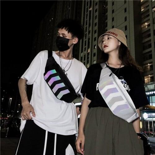 Korean Oxford sports fashion trend waist bag male and female student single shoulder straddle bag chest bag