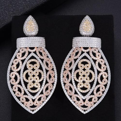 LARRAURI 2020 African Classic Design Circle Dangle Earrings High Quality Earring for Women Wedding Gift Party Wedding