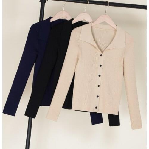 2021korean style fashion plus size cropped long sleeve crochet Ladies cardigans for Womens clothing Knitted top sweaters woman