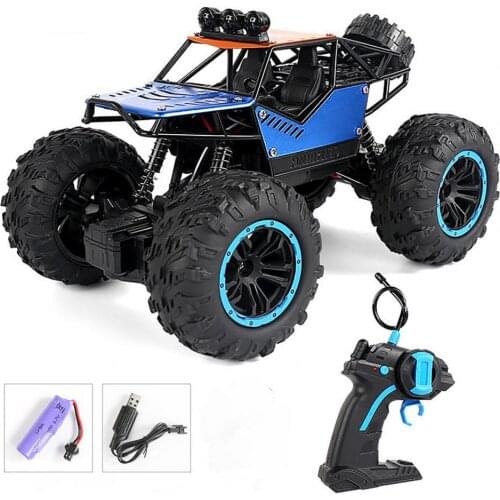 Remote Control Car Toy 4 Wheel-Drive Shock Proof 1:18 Scale RC Crawler Truck Toy for Children RC Car Toys For Boys Kids Birthday