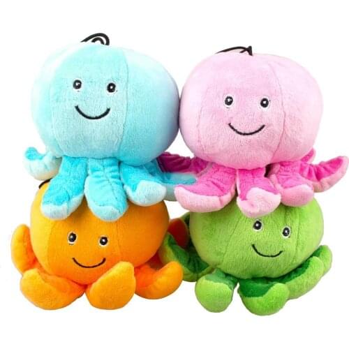 Cute Octopus Plush Dog Sound Toy Squeaker Chew interactive pet toys For Puppy small dogs pet supplies honden speelgoed