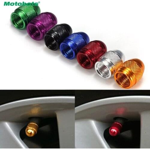 MOTOBOTS 1000Pcs 7-Color Aluminum Bullet Style Car Motorcycle Air Port Cover Tire Valve Wheel Stem Caps #FD-5490