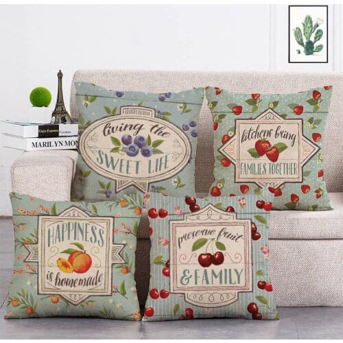 Living The Sweet Life Cushion Cover Throw Pillow Cotton Linen Home Decor Handmade Custom Printed Pillow Case T28