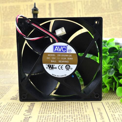 New original DS12025B12E 12025 DC12V 0.2A 12cm CPU cooling fan