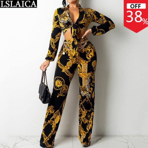 Wholesale Items 2 Piece Sets Womens Outfits Pants Elegant Printed New Arrival Fashion Autumn Sets Women Casual Streetwear Sport