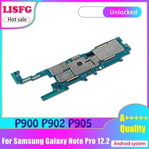 Original For Samsung Galaxy Note Pro 12.2 P900 P901 P902 P905 motherboard with full chip mainboard logic board official Andorid