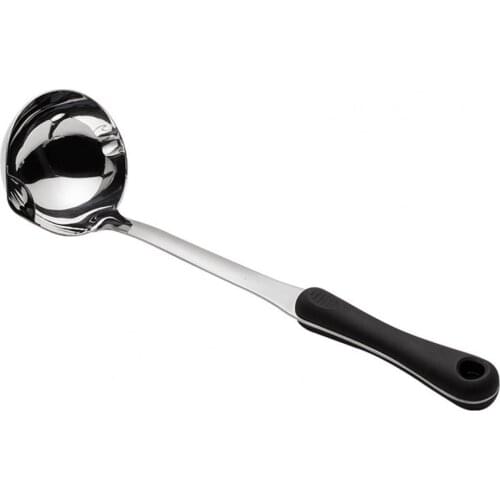 Spoon Filter Hole Design Soup Oil Separator Stainless Steel Durable Long Anti-scalding Insulated Handle Ladle Tableware