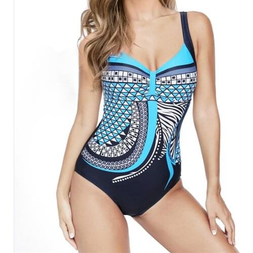 Print Sexy Summer Beach Swimwear Women Bikini One Piece Women Maillot De Bain Swimsuit Swimming Suit Bathing Suit Badpak 2019