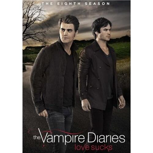 Full 5d square diamond painting embroidery" vampire diary "full round diamond mosaic 3D Cross Stitch home decoration LC2025