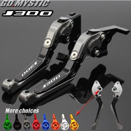 CNC Motorcycle adjustable Extendable brake Clutch Levers For KAWASAKI Scooter J300 J 300 2014 2015 2016 2017 2018