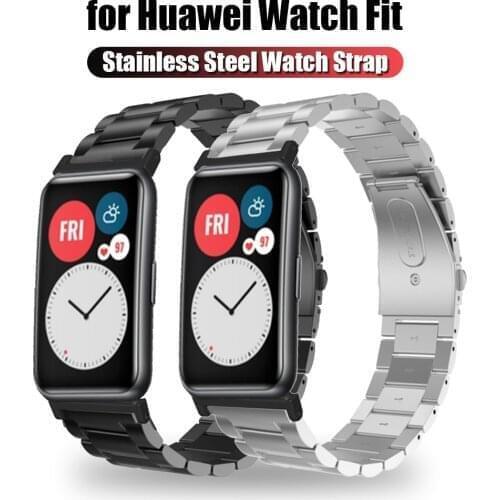 For Huawei Watch Fit Strap Stainless Steel Bracelet Smart Watches Watchband Wrist Band Straps Luxury Elegant Business Gifts