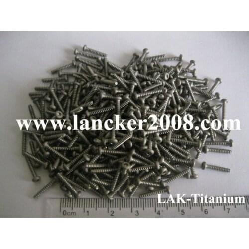 M2x12 Gr2 Hexagon socket button/round head titanium self-tapping screw