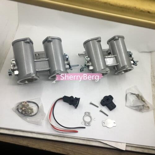 SherryBerg set of (2 TBS ) 48dcoe 48 dcoe 48mm Twin Throttle Body Injection + TPS + fuel rail Weber/Dellorto/Solex DCOE/DHLA