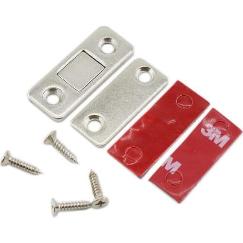 Cabinet Door Magnet,Ultra Thin Magnetic Door Catch,Stainless Steel Drawer Magnet Catch for Sliding Door Closure Kitchen Hardware