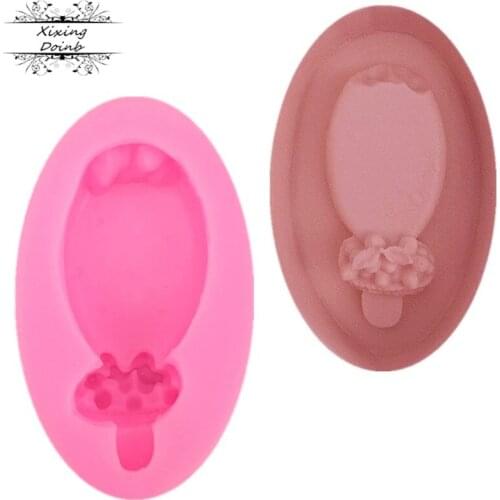 DIY popsicle shape silicone mold fudge cake decoration mold Chocolate Mold CUPCAKE DECORATION