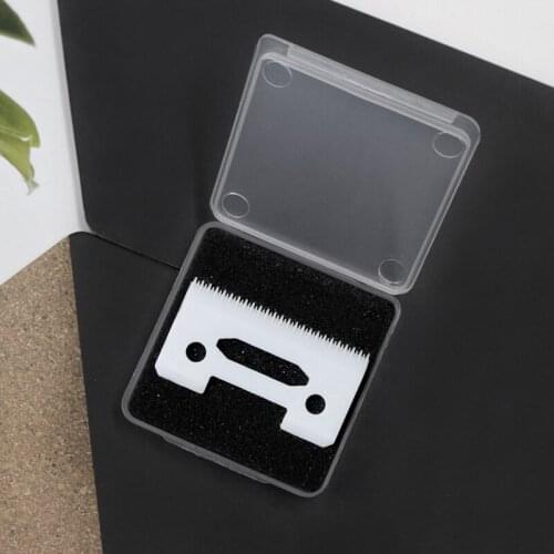 Replaceable blade 1/2/10/100 pcs 2-hole stagger-tooth Ceramic movable blade with box for cordless clipper