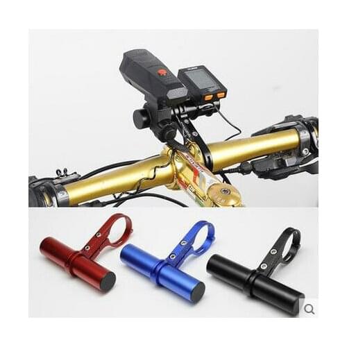 10cm Bicycle Handlebar Extended Bracket Bike Headlight Mount Bar Computer Holder Lantern Lamp Support Rack Aluminum Alloy Stand