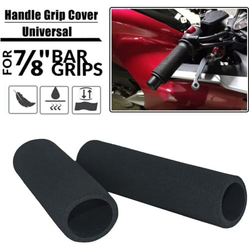 7/8" Universal Motorcycle Anti-slip Handlebar Hand Grips Sponge Covers For Honda Goldwing GL1800 Rebel 250 500 CBR600RR For BMW