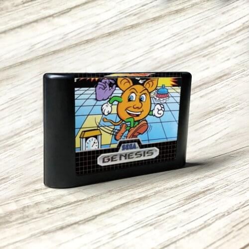 Zoom! - USA Label Flashkit MD Electroless Gold PCB Card for Sega Genesis Megadrive Video Game Console