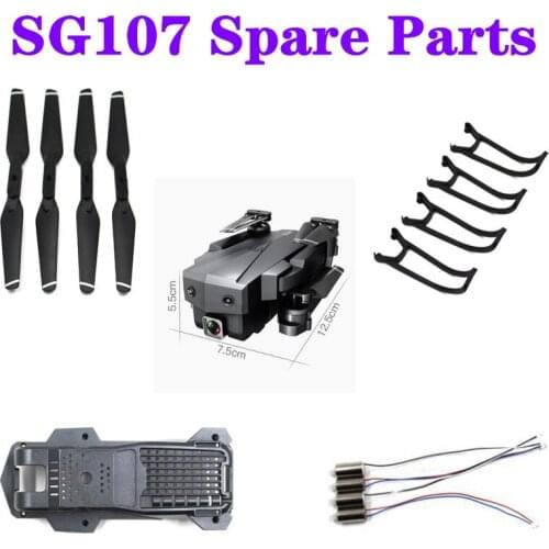 SG107 SG-107 RC Drone Spare Parts Blade Protection Ring Motor Shell Charging Line Remote Control
