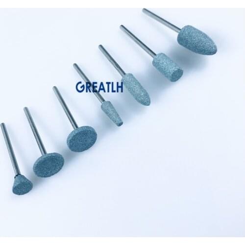 Green Stone Burs Dental Gravel Ceramic Polisher 2.35mm Medium countour coarse Dental Lab ceramic Polishing Burs