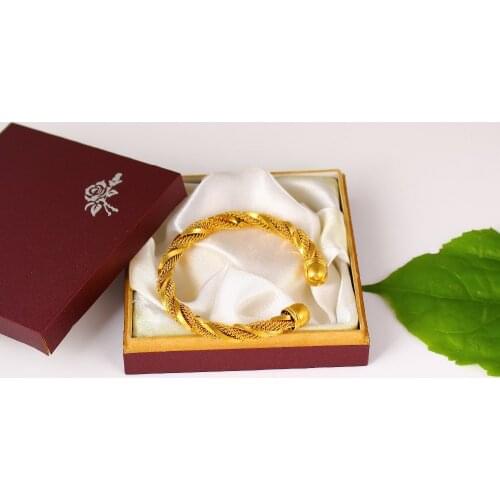 18 K YELLOW G/F GOLD KIDS CHILDS TORQ BRACELET TORQUE BANGLE GIFT TWISTED BANGLE OPEN POLISHED SATIN HINGED YOUNG