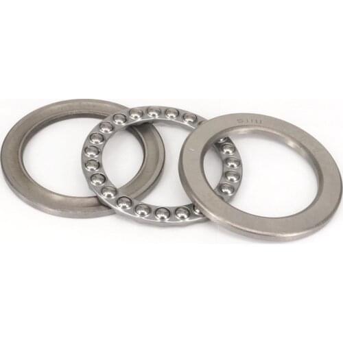 1)51111 55 x 78 x 16mm Axial Ball Thrust Bearing (2 Steel Races + 1 Cage)AEBC-1