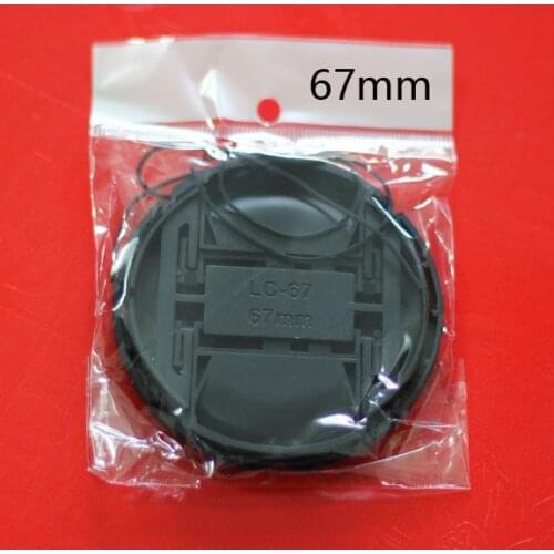 100 Pieces DSLR Camera Lens Cap 67mm Protection Front Cover for Nikon Canon Tamron Pentex Fujifilm Wholesale