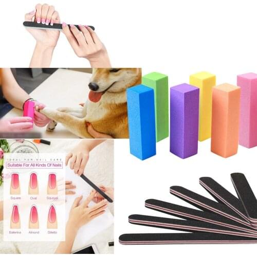 12/13/20pcs/set Sandpaper Nail Files Buffer Professional Sanding Buffer Block Kit Nails Files Pedicure Manicure Beauty Tool