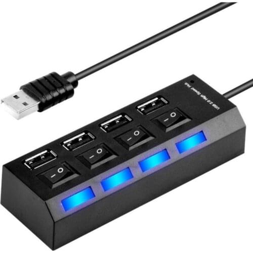 4 Port Usb Hub 2.0 Multiplexer Switched Illuminated Coupler Switch