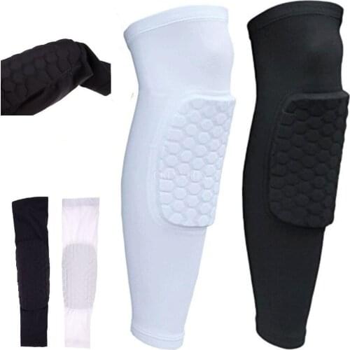 50Pcs/Lot Honeycomb Knee Pads Bumper Crashproof Football Basketball Leg Sleeve Sports Kneepad Protector Knee Brace 1099