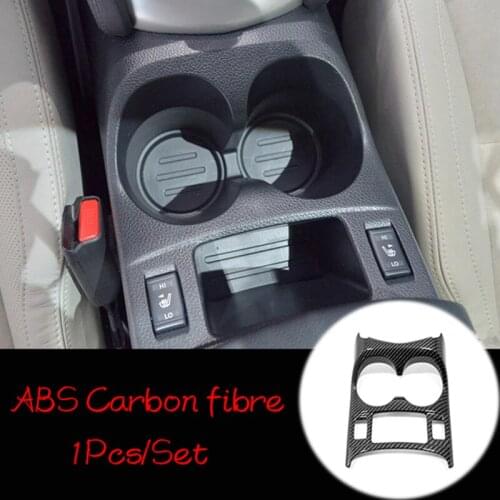 For Nissan QASHQAI J11 2014-2019 ABS Matte/Carbon fibre Car Front water cup frame Cover Trims auto accessories car styling