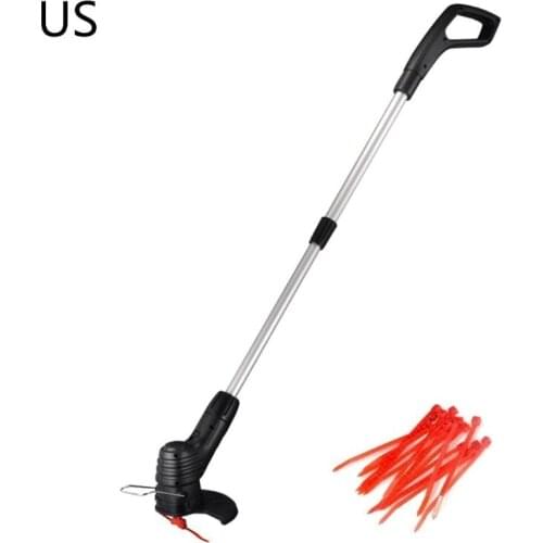 Electric Grass Trimmer Handheld Lawn Mower Cordless Weed Strimmer String Cutter 203F