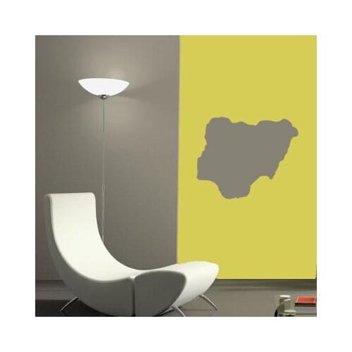 NIgeria map Globe Earth Country wall vinyl sticker custom made home decoration fashion design