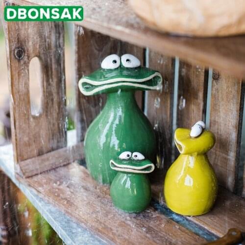 Cartoon Simulation Frog Decoration Frog Crafts Animal Family Frog Sculpture Garden Home Ornament Micro Landscape Accessories