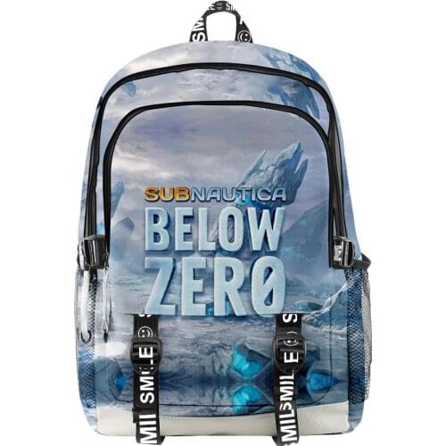 Subnautica Below Zero Men Backpack Primary Middle School Students Fabric Oxford School Bag Teenager Boys Girls Travel Backpack