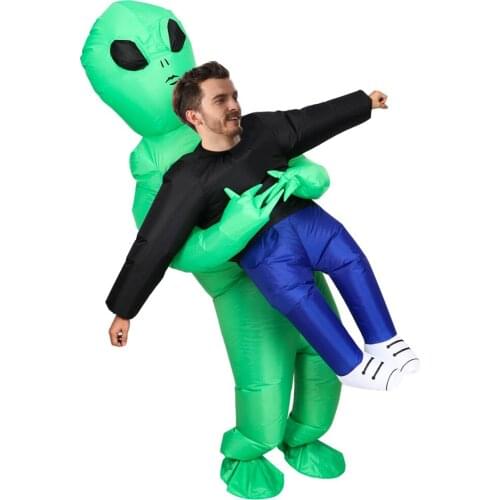 Alien Inflatable Extraterrestrial Costumes for Man fantasia adult Halloween costume Jumpsuit mascot Party costume for adult