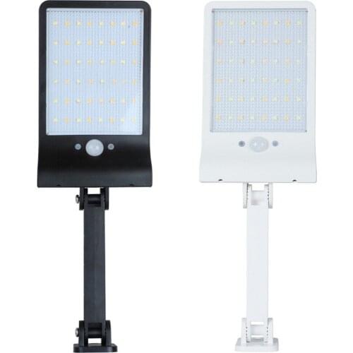 48LED Solar Wall Lamp Motion Sensor Wall Light Outdoor Waterproof Garden Street Lamp Adjustable Yard Pathway Lamps