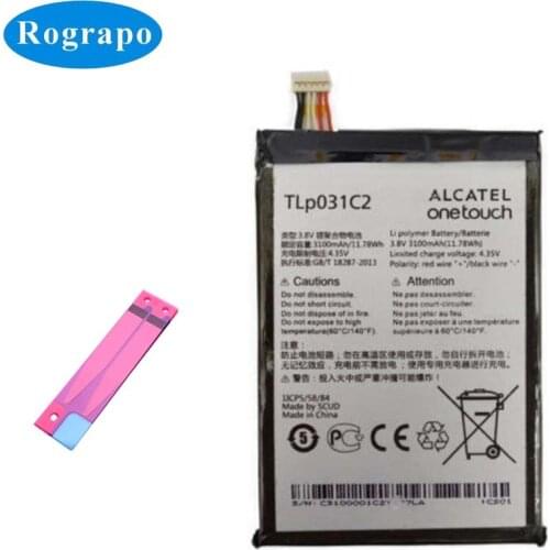 New 3100mAh Replacement Battery for Alcatel TLP031C1 ONE TOUCH 8030Y OT-8030B HERO 2 CS-OT803SL M811 M812 M812C Phone Batteries