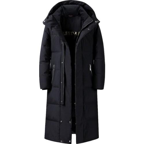 2019 New Men Wommen Lovers Winter Down Jacket High Quality Long Thick Warm Jacket Fashion Red Yellow Black Youth parka 5XL