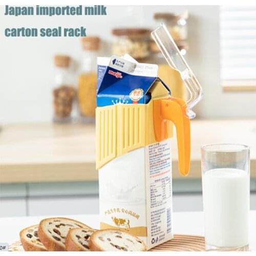 Portable Sealing Clips For Milk Cartons Household Plastic Milk Bottle Handle With Sealing Clip Juice Fresh-keeping Sealing Clip